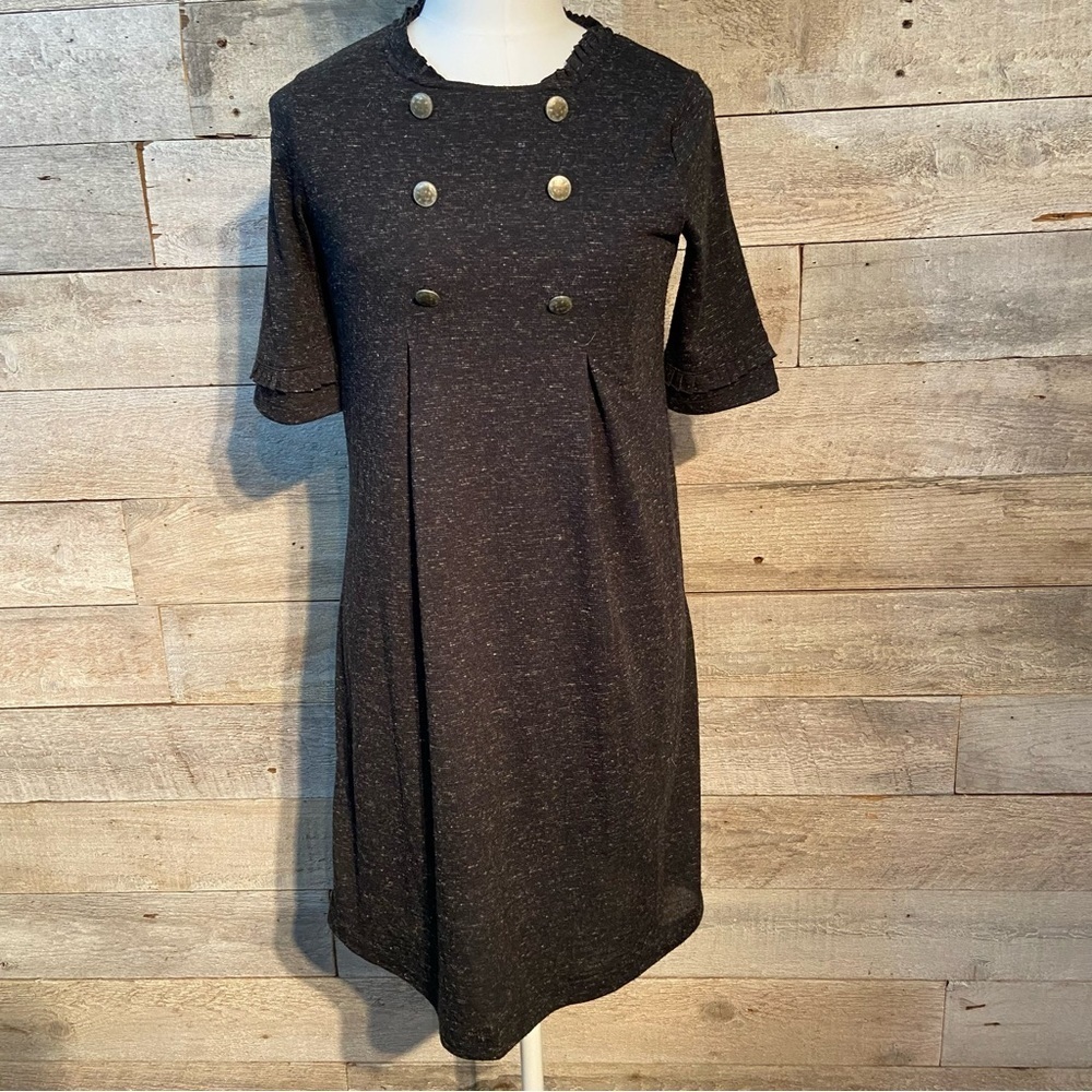 Industry‎ women's  heather black short sleeved mini dress in size x-small
